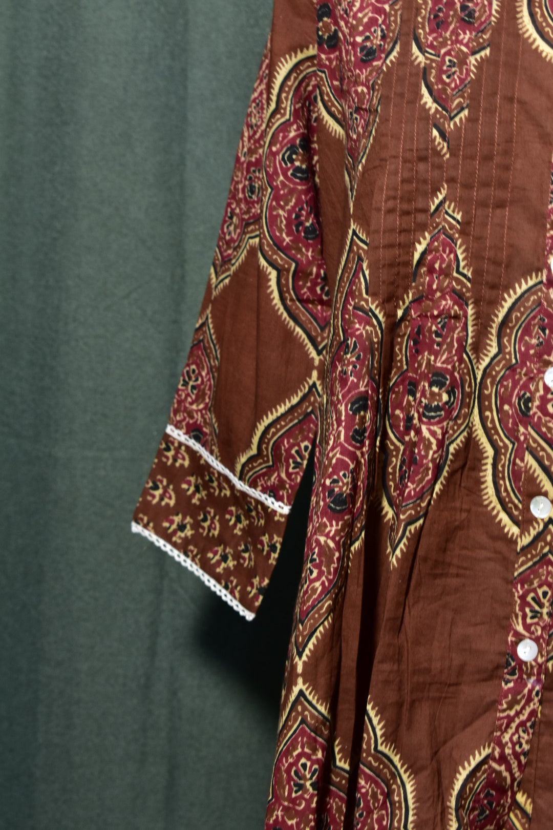 Elegant Brown Long Kurti Dress