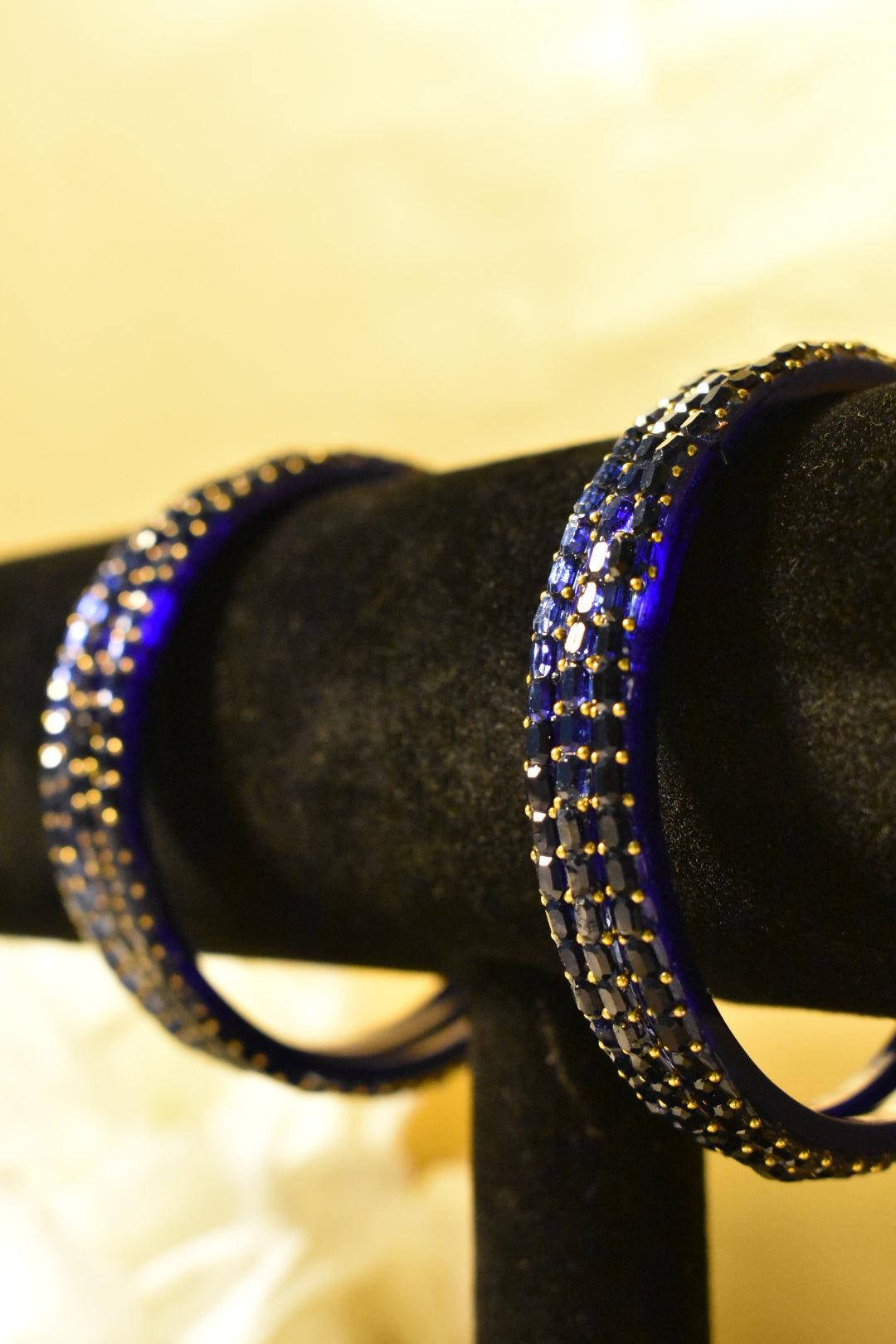 Blue Glass Bangles