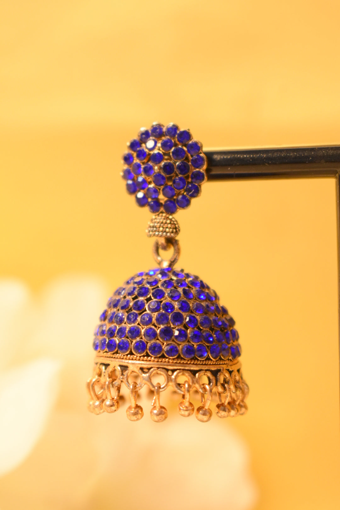 Blue Stone Jhumka