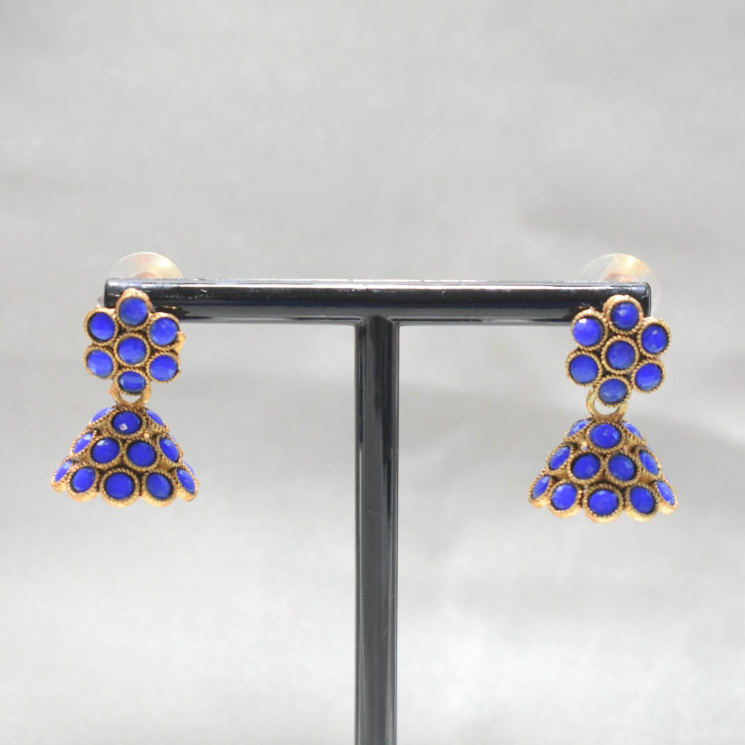 Small Blue Jhumka