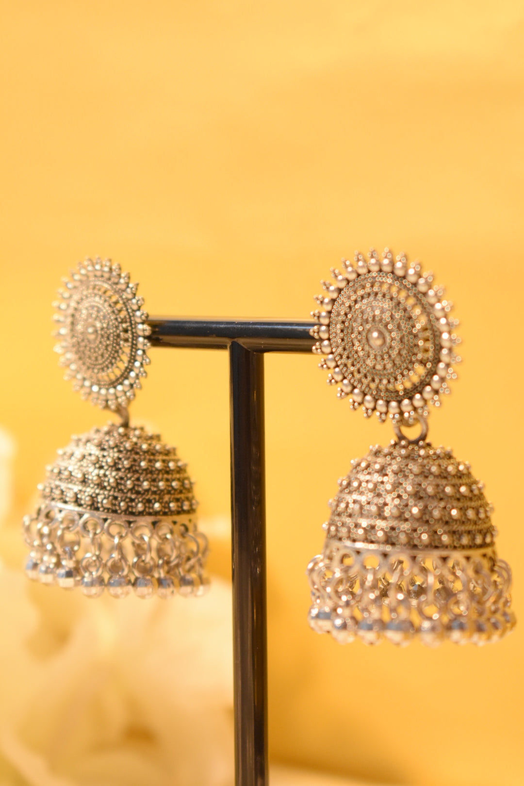 Classic Silver Jhumka