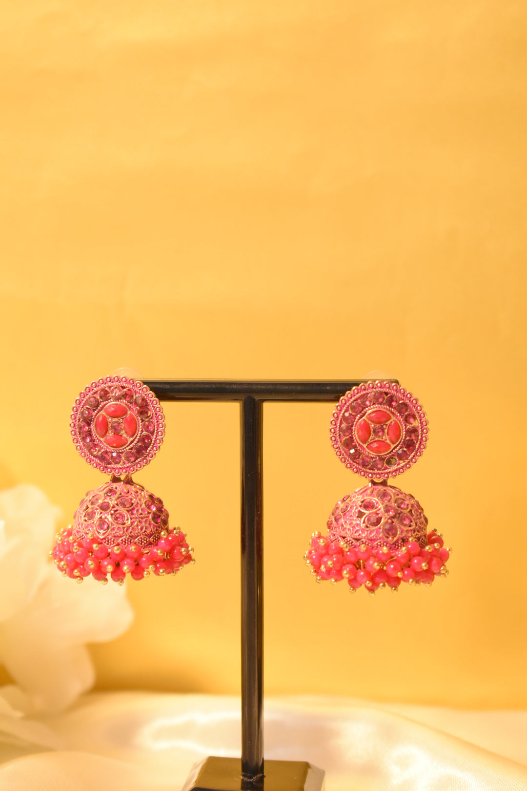 Pink Jhumka