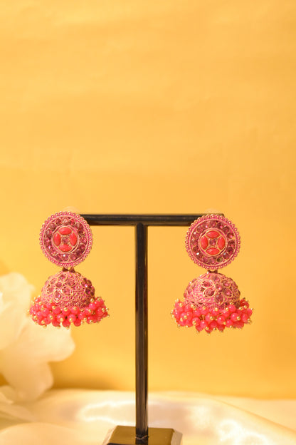Pink Jhumka