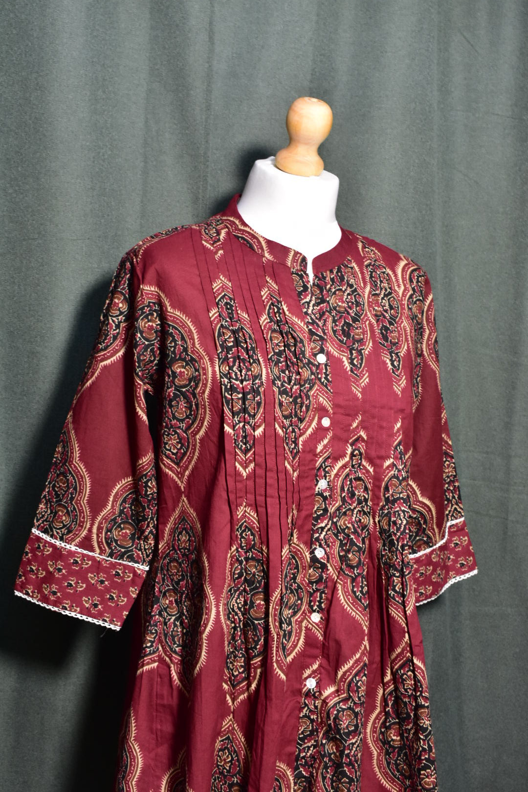 Elegant Red Long Kurti Dress