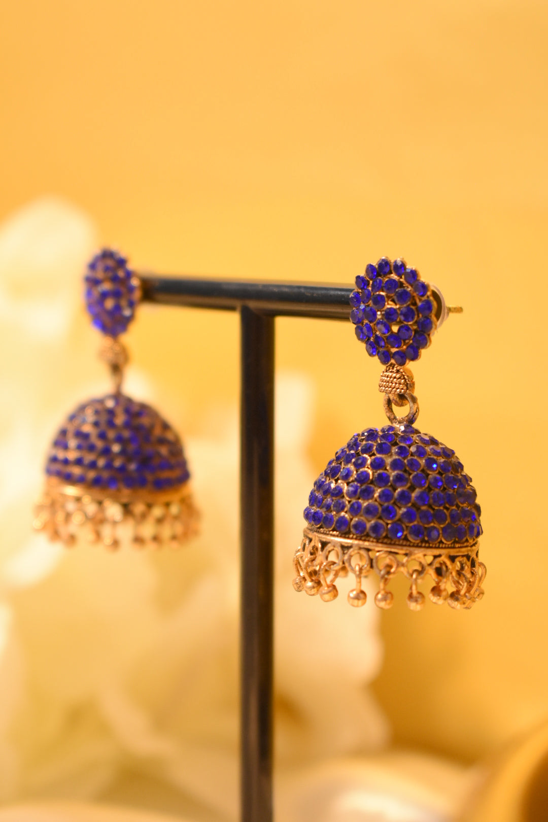 Blue Stone Jhumka