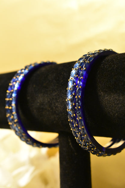 Blue Glass Bangles