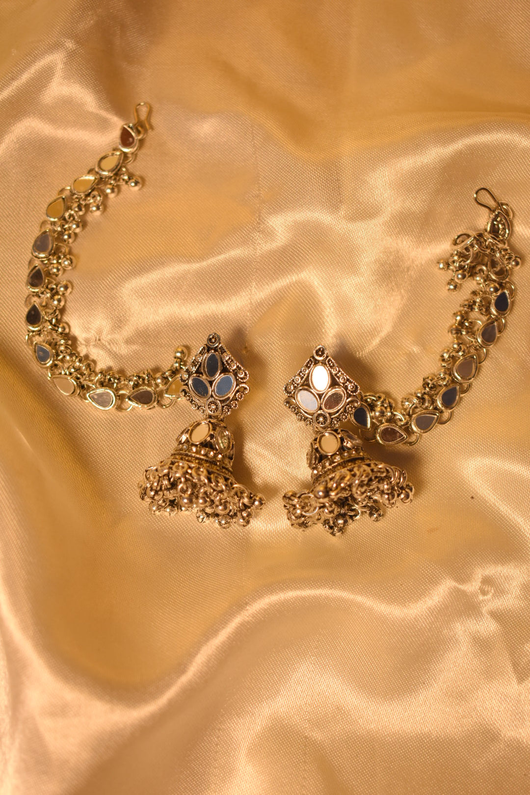 Ear to Hair Chain with Jhumka