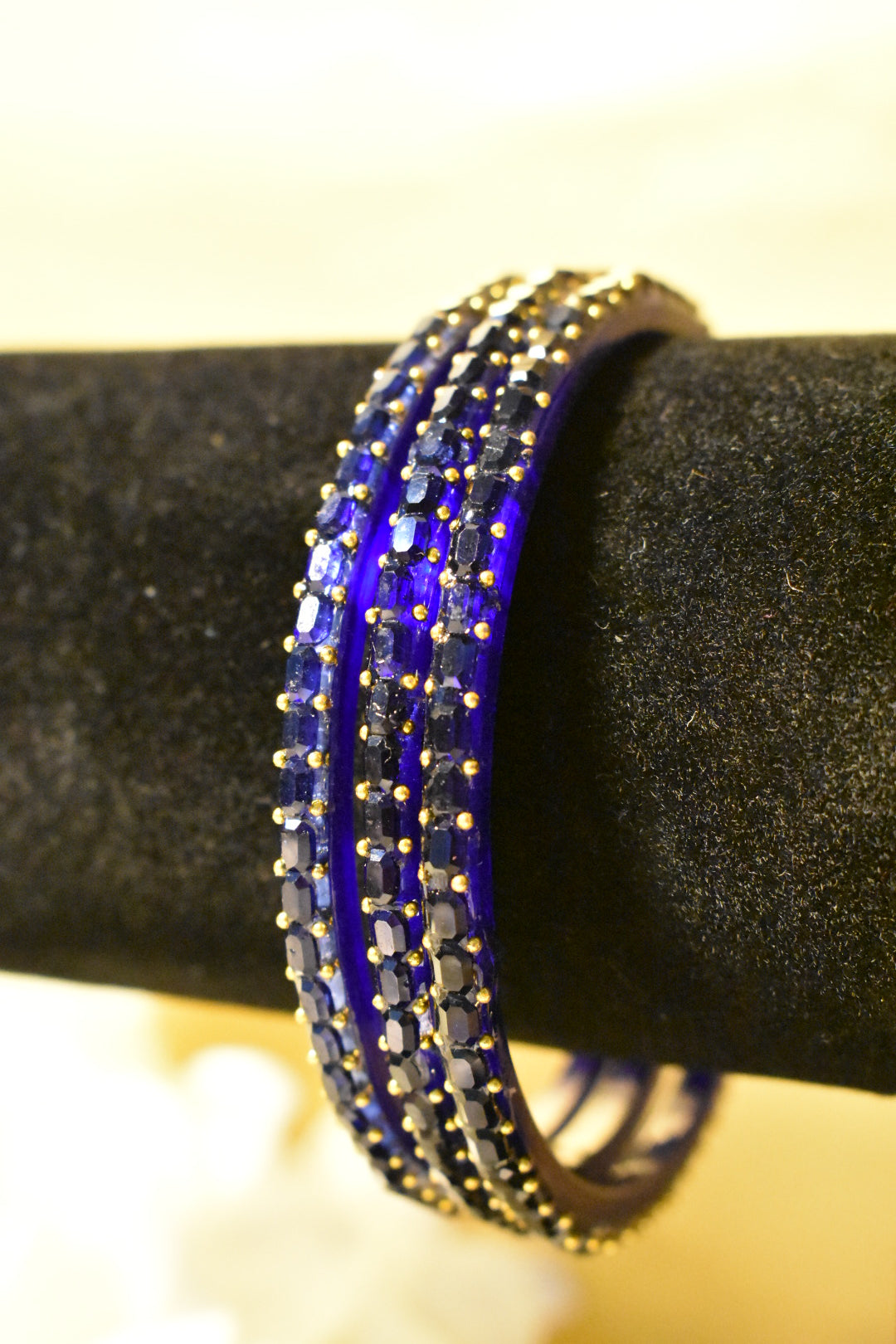 Blue Glass Bangles