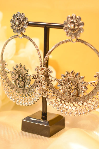 Traditional Silver Circle Earrings