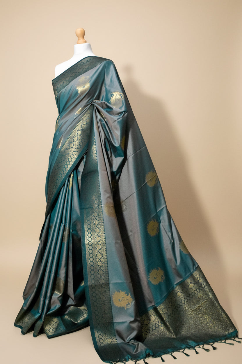 Elegant Blue Saree