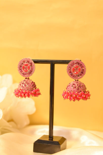 Pink Jhumka
