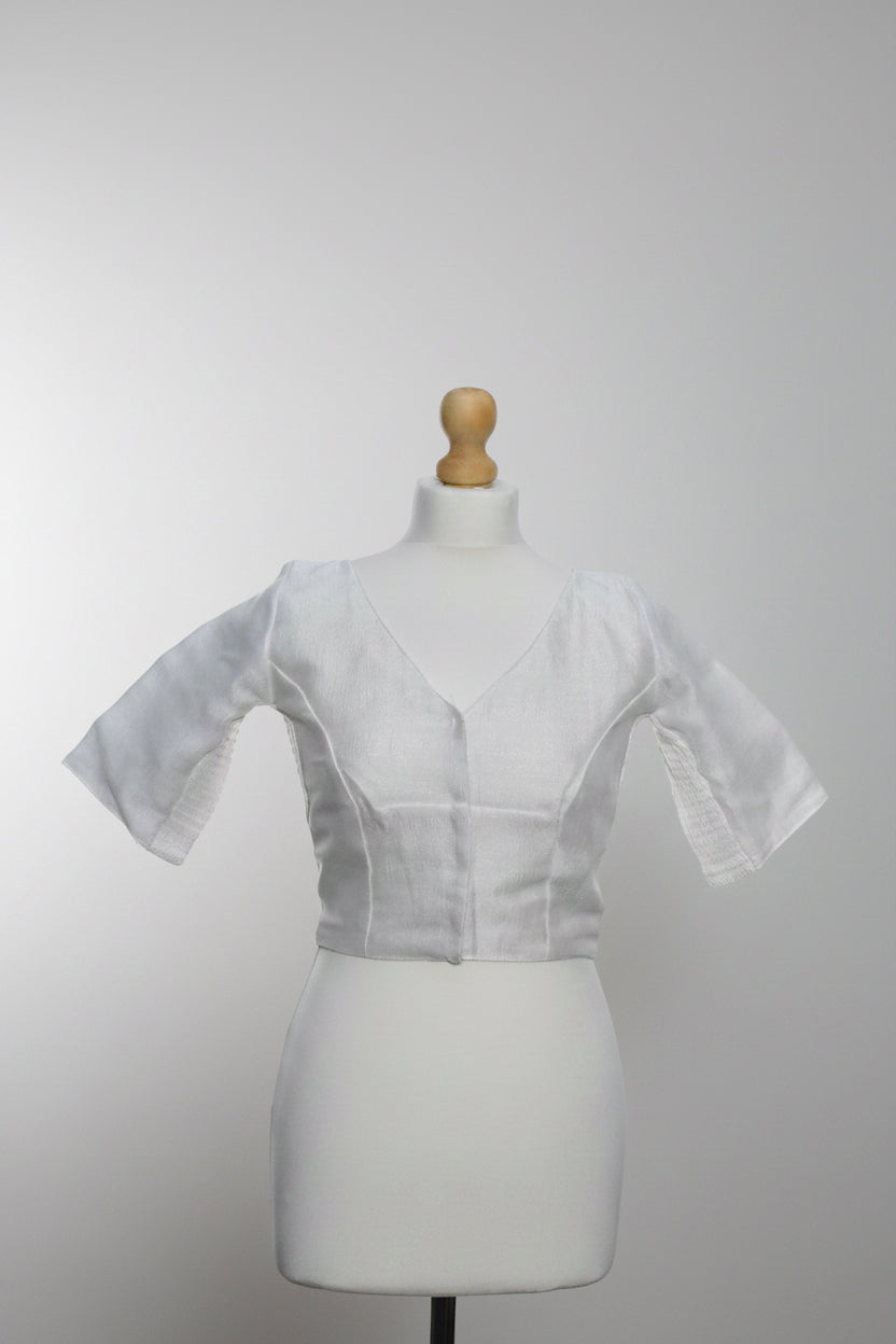 Stretchable V Neck Blouse