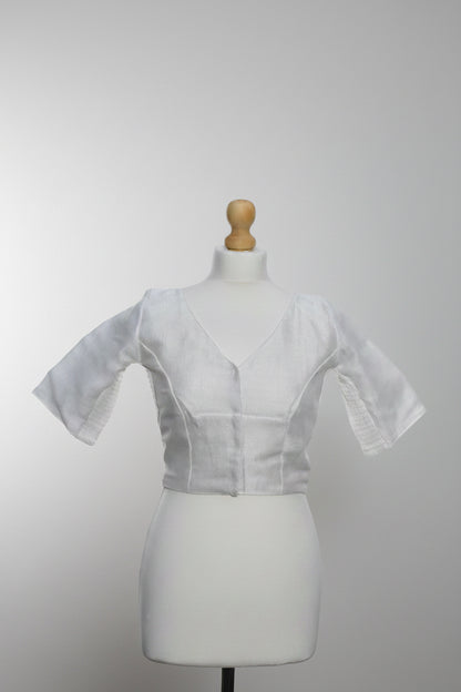 Stretchable V Neck Blouse