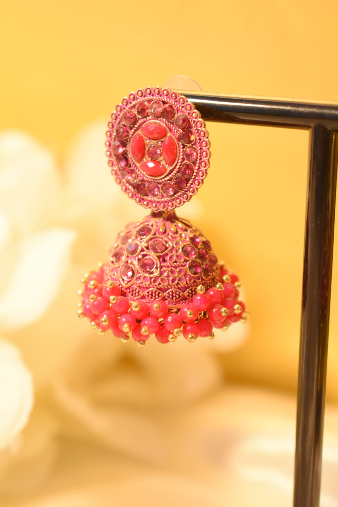 Pink Jhumka