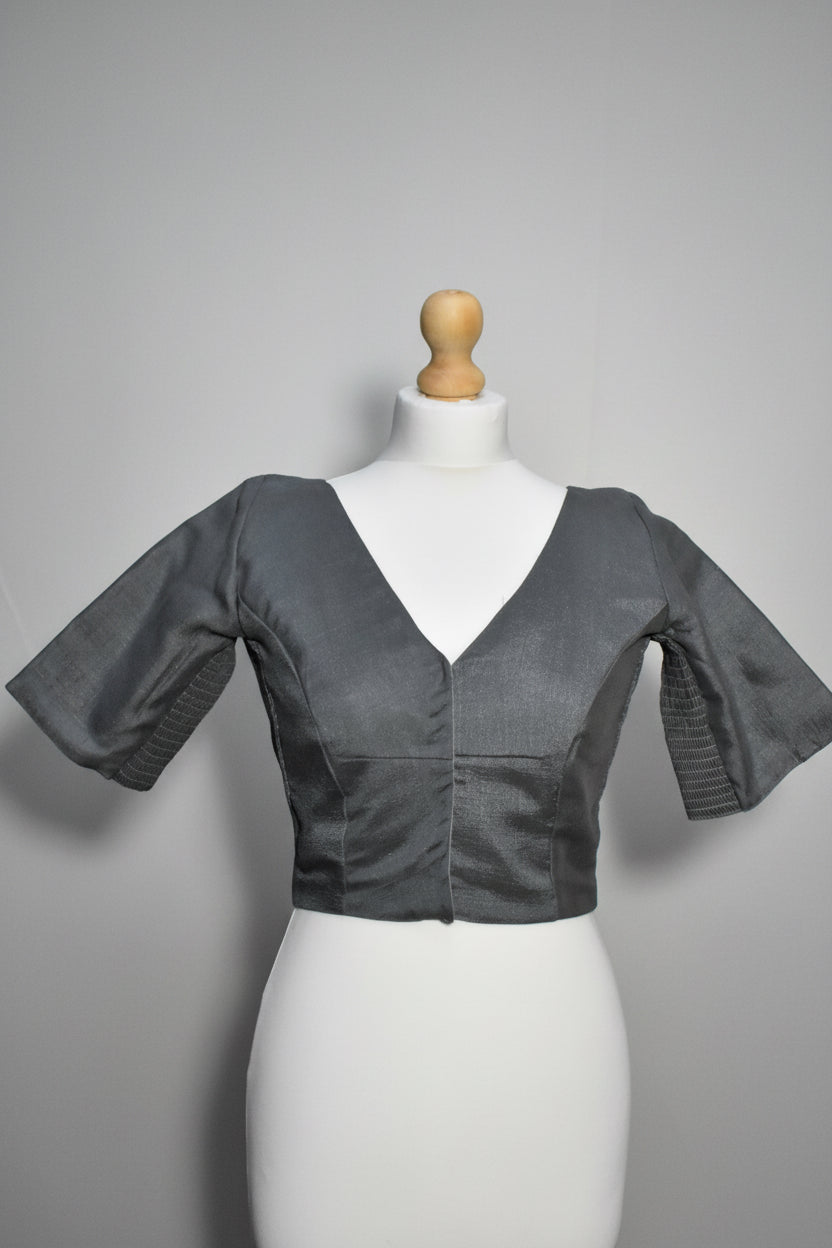 Stretchable V Neck Blouse