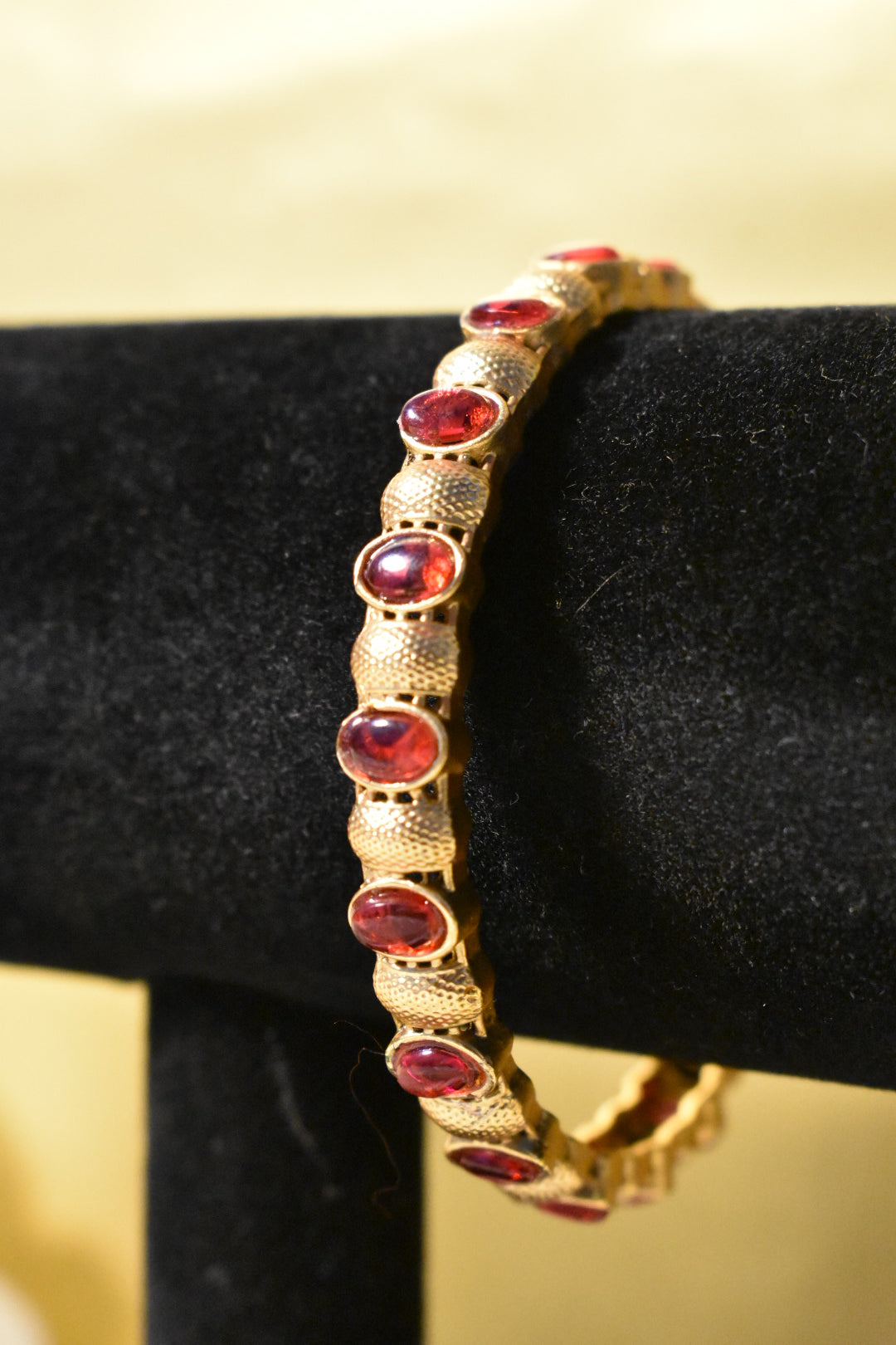 Single Ruby Gold bangles