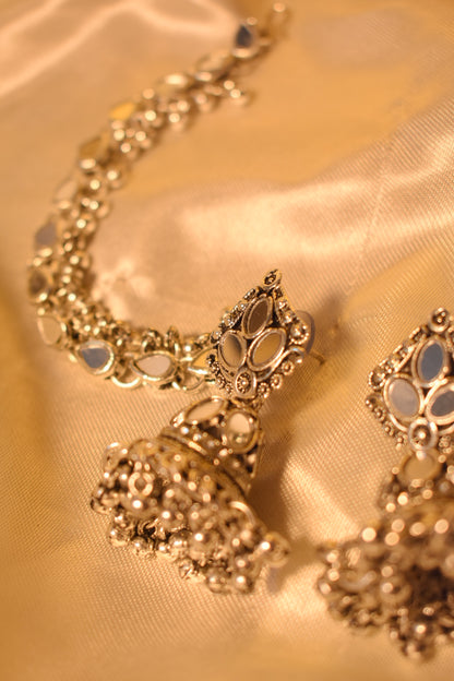 Ear to Hair Chain with Jhumka