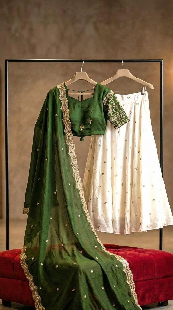 Elegant Green Lehenga Set