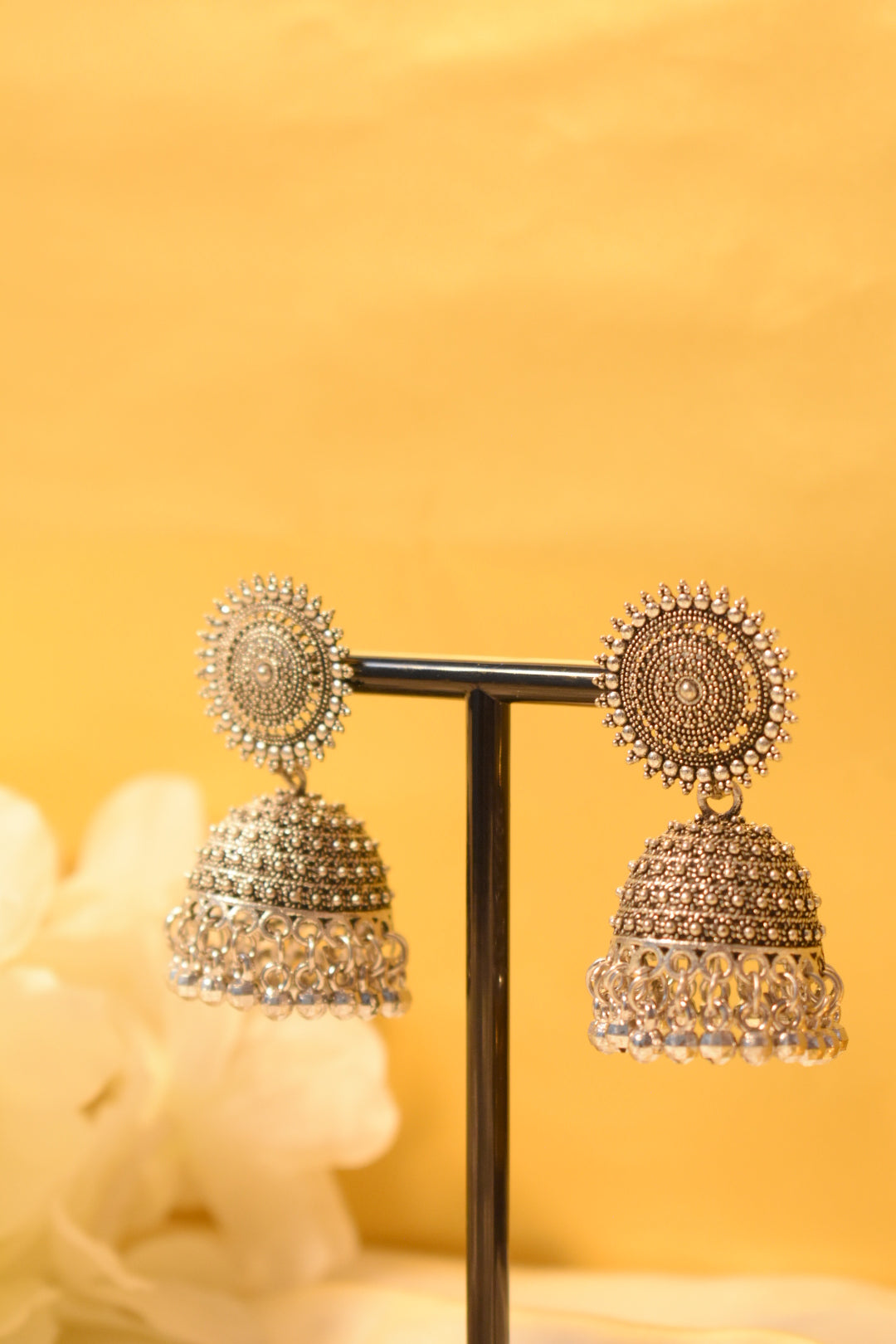 Classic Silver Jhumka