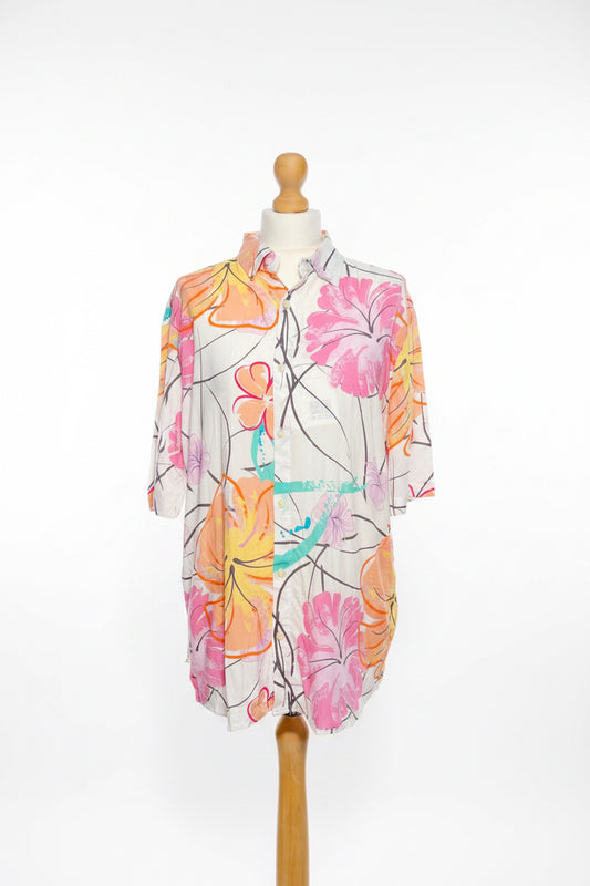 US Petrol Men’s Floral Pattern Summer Shirt