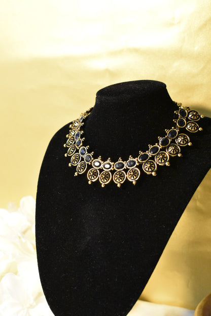 Black Gold Necklace Set