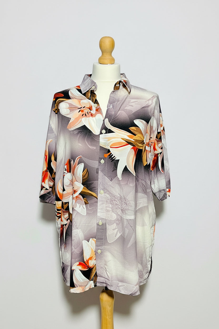 US Petrol Men’s Floral Pattern Summer Shirt