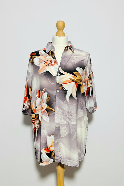 US Petrol Men’s Floral Pattern Summer Shirt