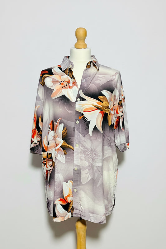 US Petrol Men’s Floral Pattern Summer Shirt