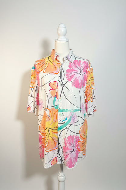 US Petrol Men’s Floral Pattern Summer Shirt
