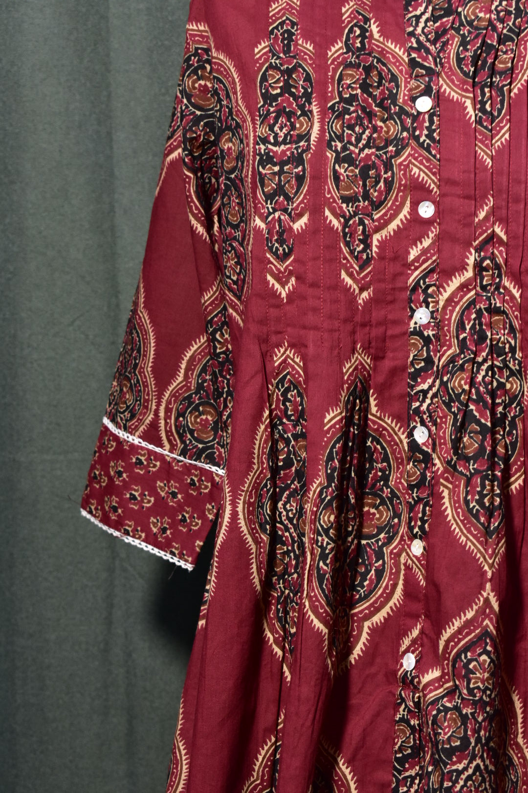 Elegant Red Long Kurti Dress