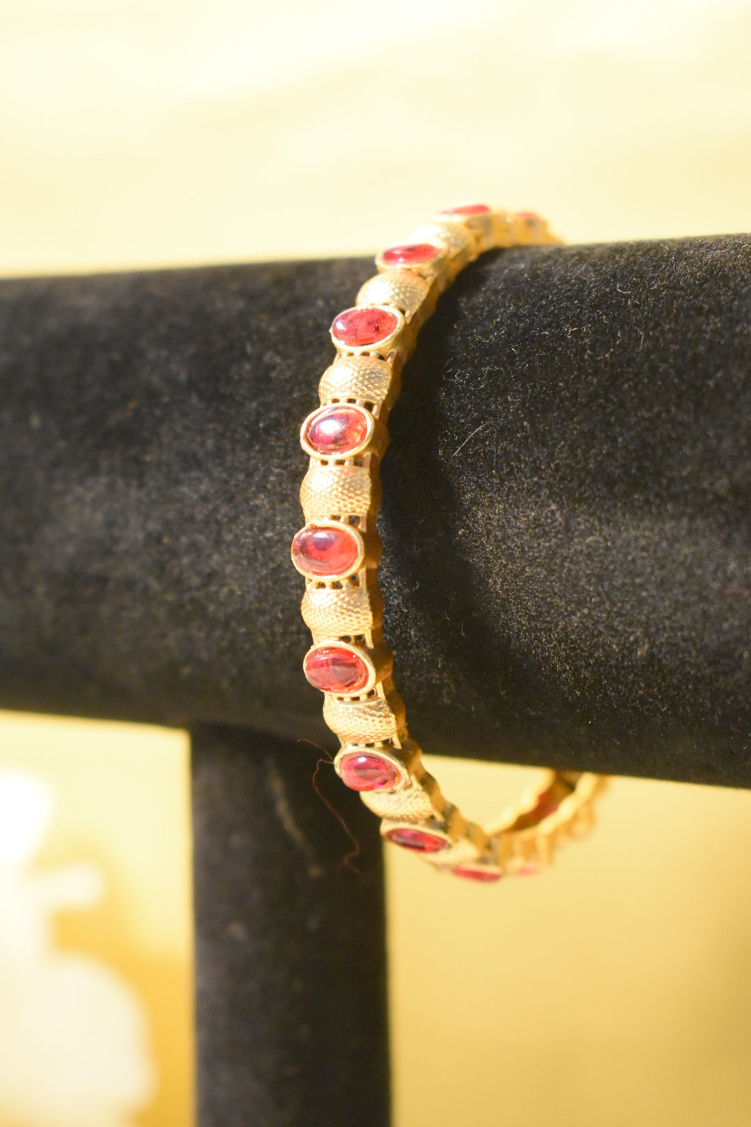 Single Ruby Gold bangles