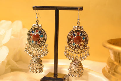 Silver Dangle Jhumka