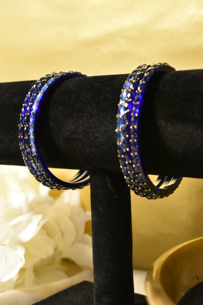 Blue Glass Bangles