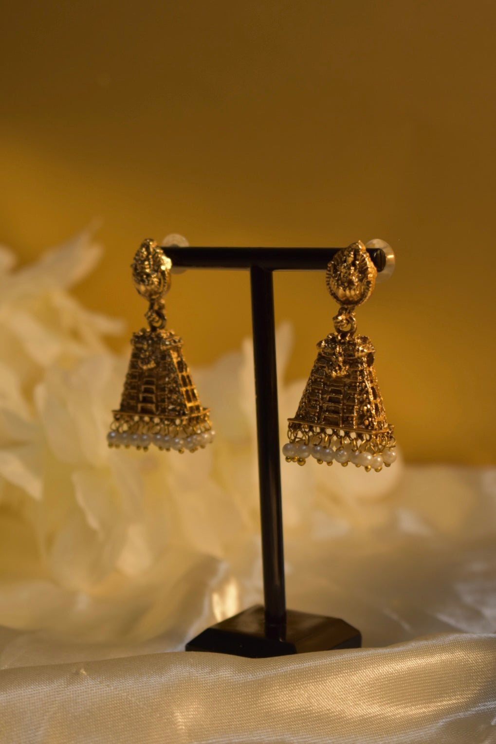 Gopuram Jhumka Earring