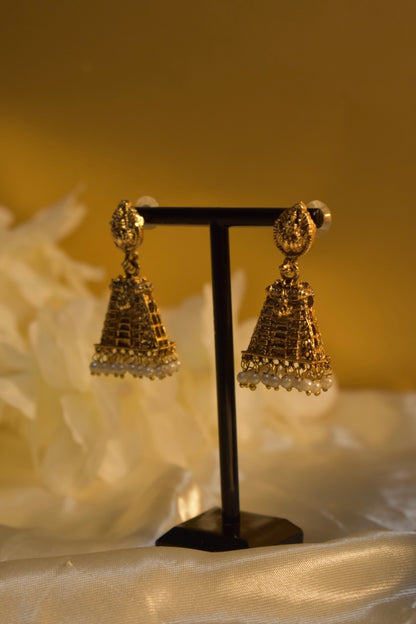Gopuram Jhumka Earring
