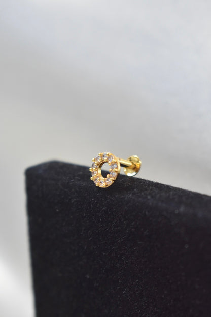 Circle Shaped Nose Pin