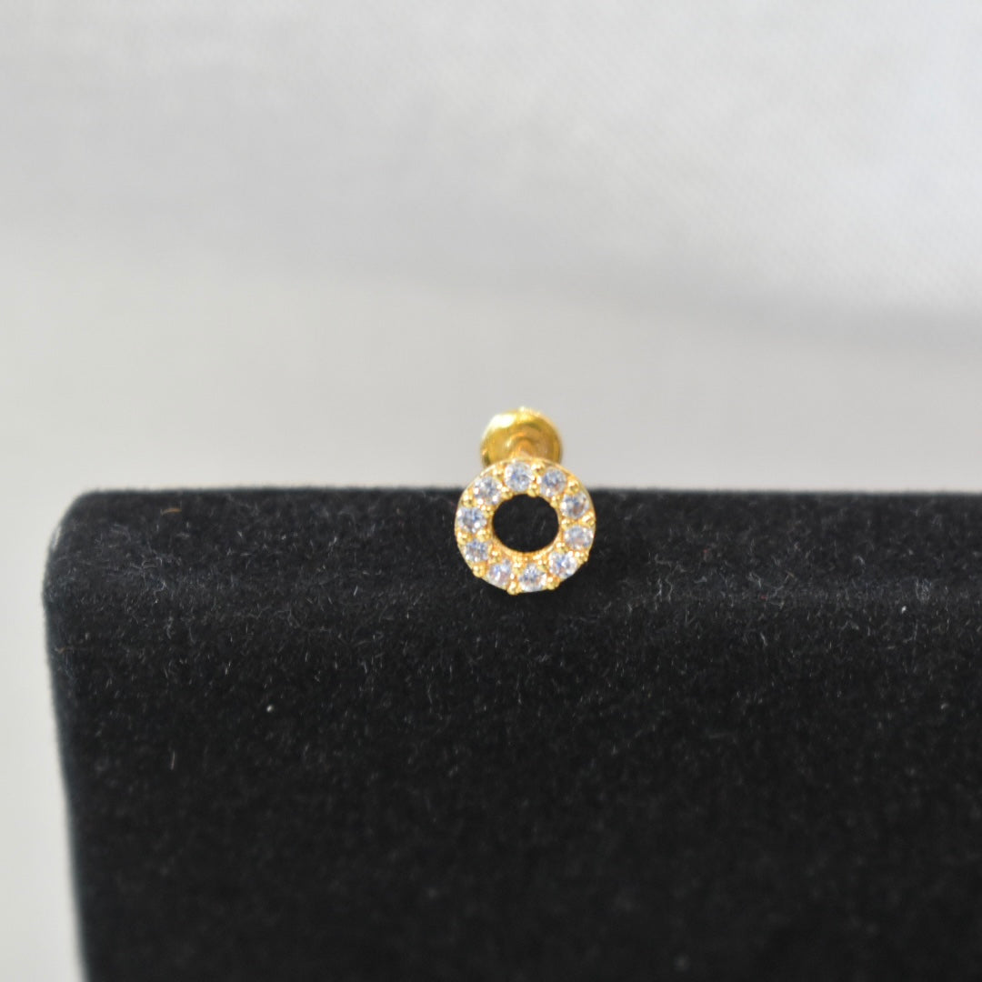 Circle Shaped Nose Pin