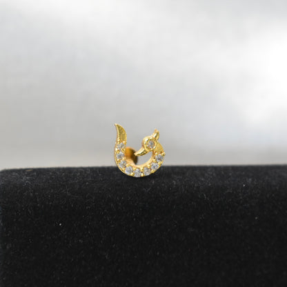 Bird Shaped Nose Pin