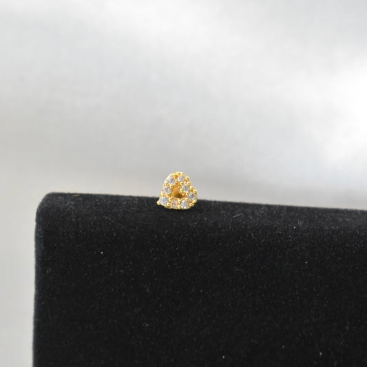 Heart Shaped Nose Pin