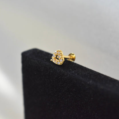Heart Shaped Nose Pin