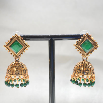 Green Jhumka