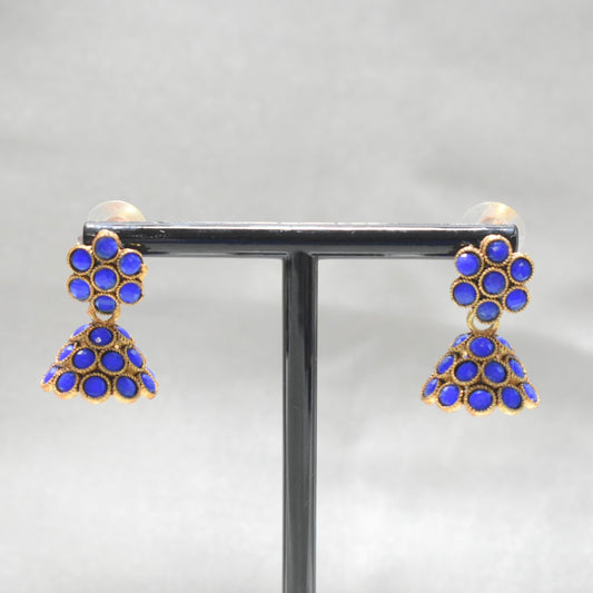 Small Blue Jhumka