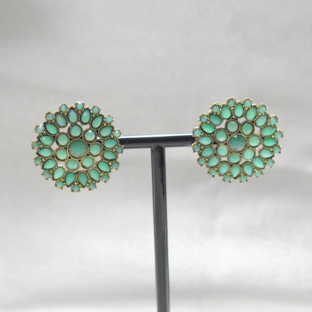 Large Mint jhumka