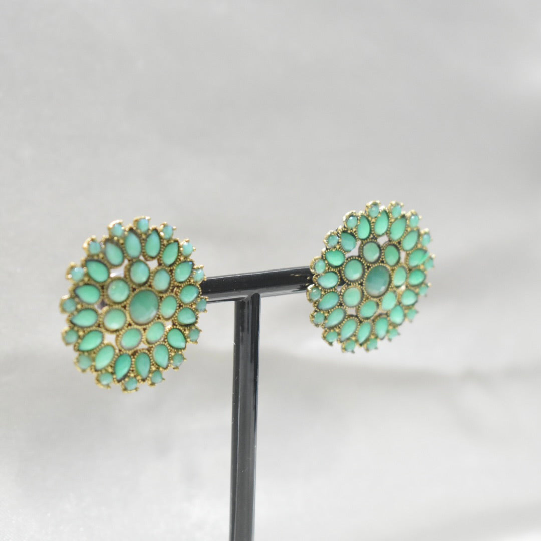 Large Mint jhumka