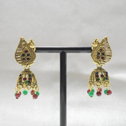 Peacocks Gold Jhumka