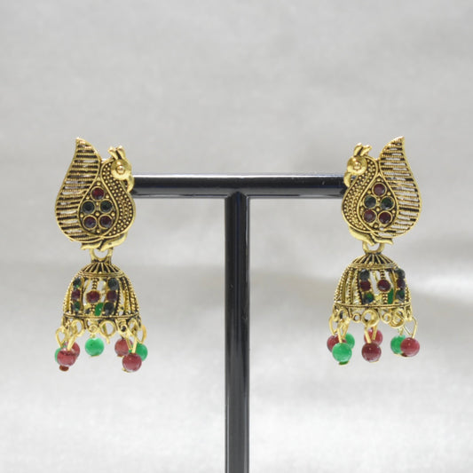 Peacocks Gold Jhumka