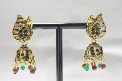 Peacocks Gold Jhumka