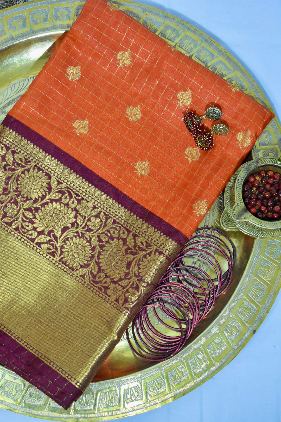 Banarasi Checked Saree