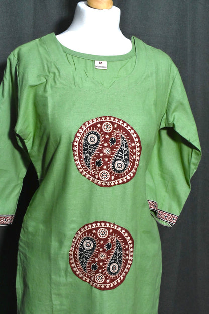 Green Beautiful Kurti Top