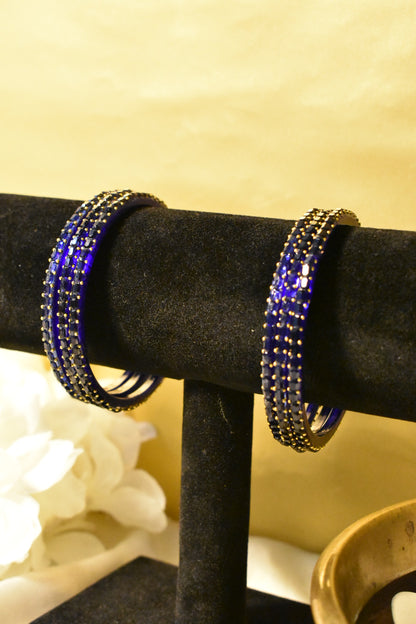 Blue Glass Bangles